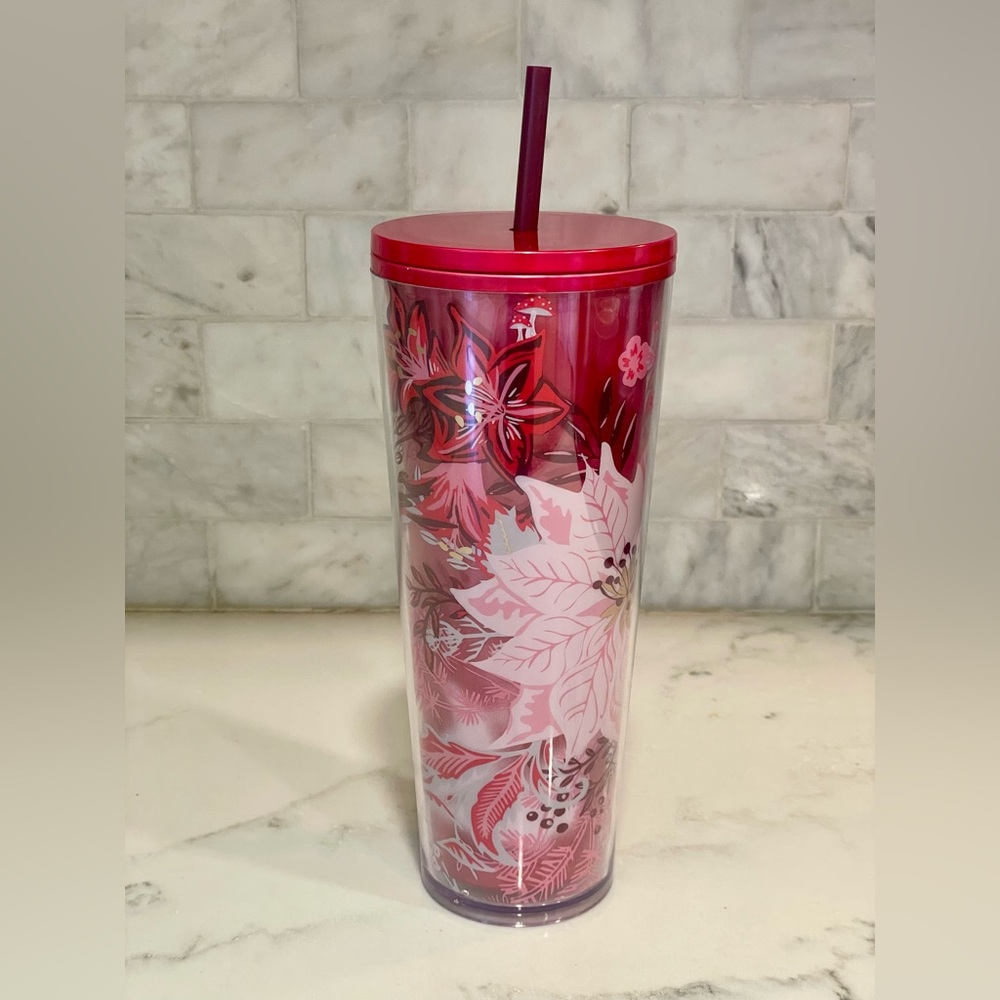 Starbucks 2022 Holiday Enchanted Forest Pearl Venti Tumbler 24oz Cold Cup